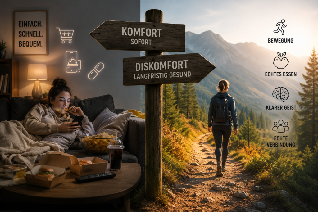 Weniger Komfort mehr Leben